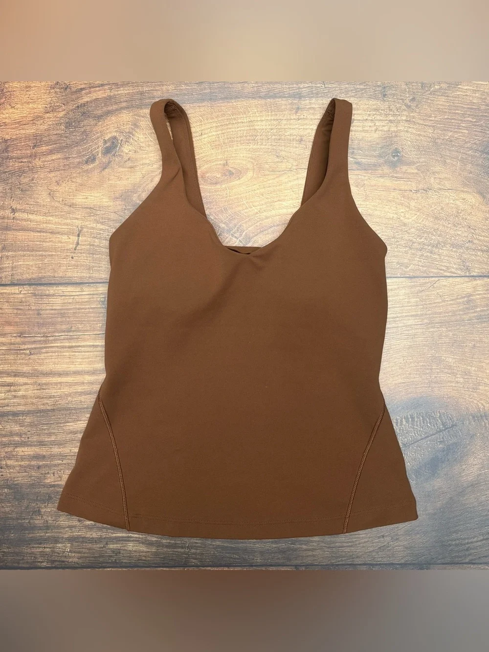 Lululemon Align Waist Length Tank Top In Roasted Brown Size 4
